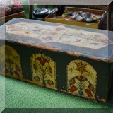 F41. Antique painted chest.